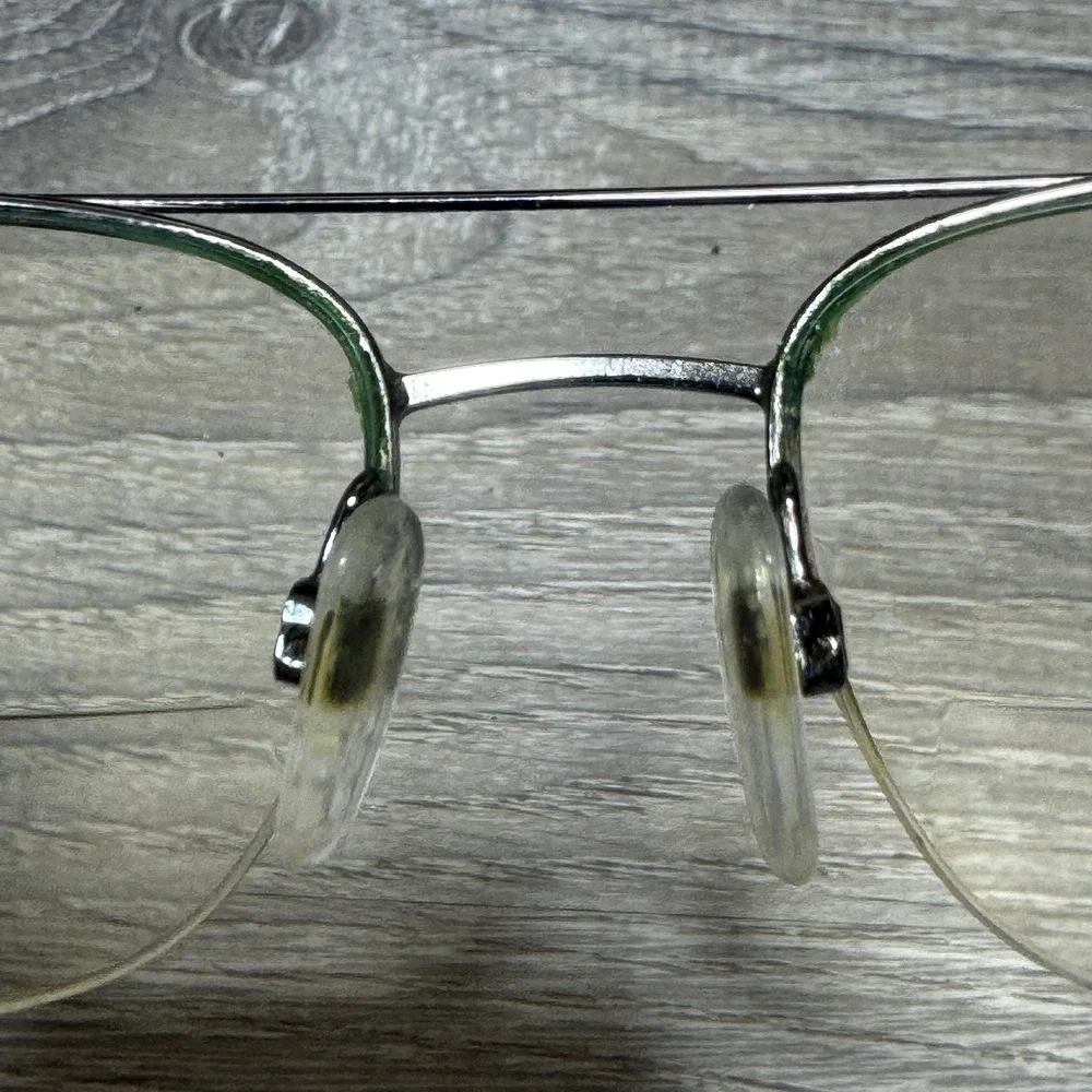 Stetson 8 Eyeglasses Frames Mens Gunmetal‎ Rectangular Metal Half Rim RX Ready